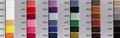 Cone biologisch naaigaren (5000 meter) kleuroverzicht / colour overview