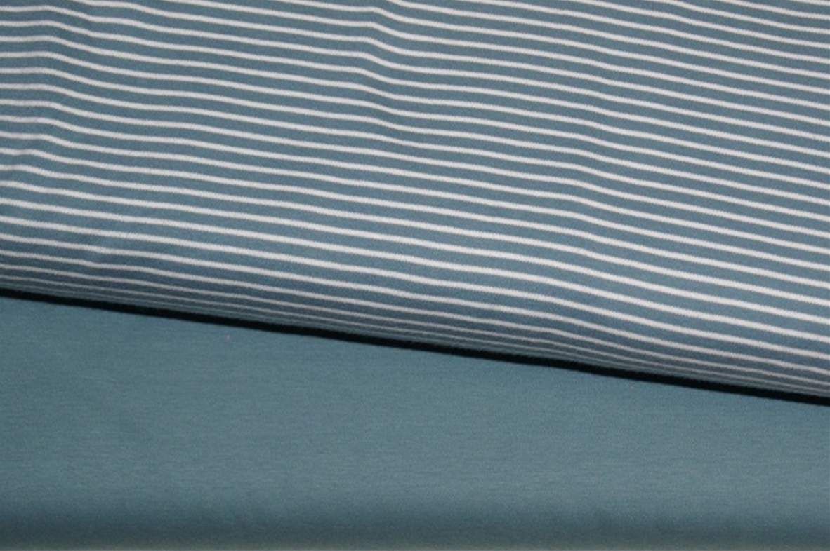 Smoke Blue interlock 