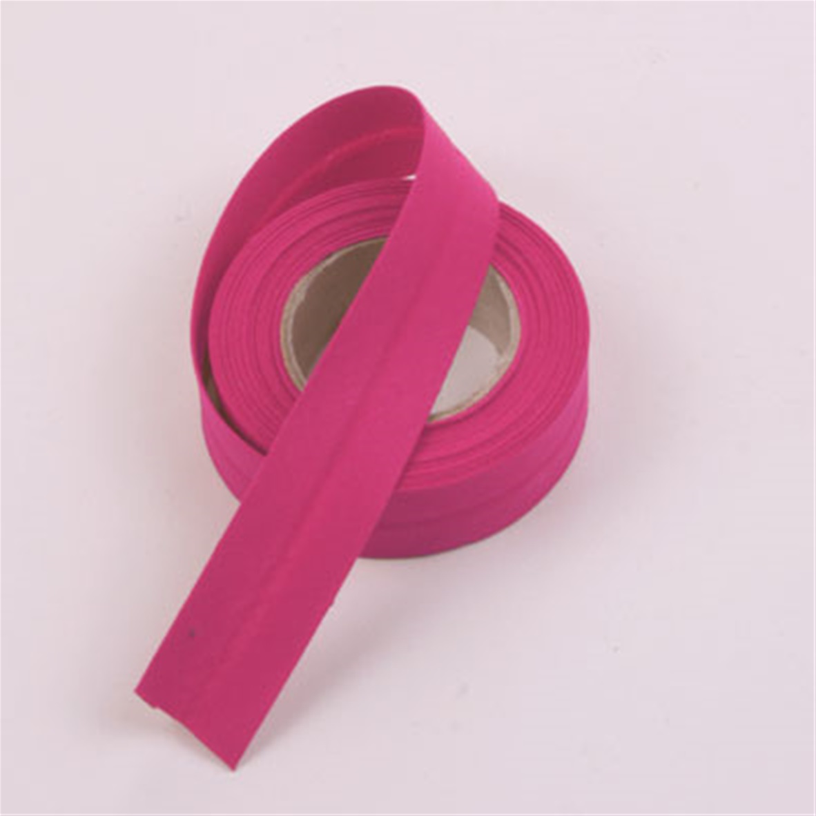 Effen biaisband Cerise