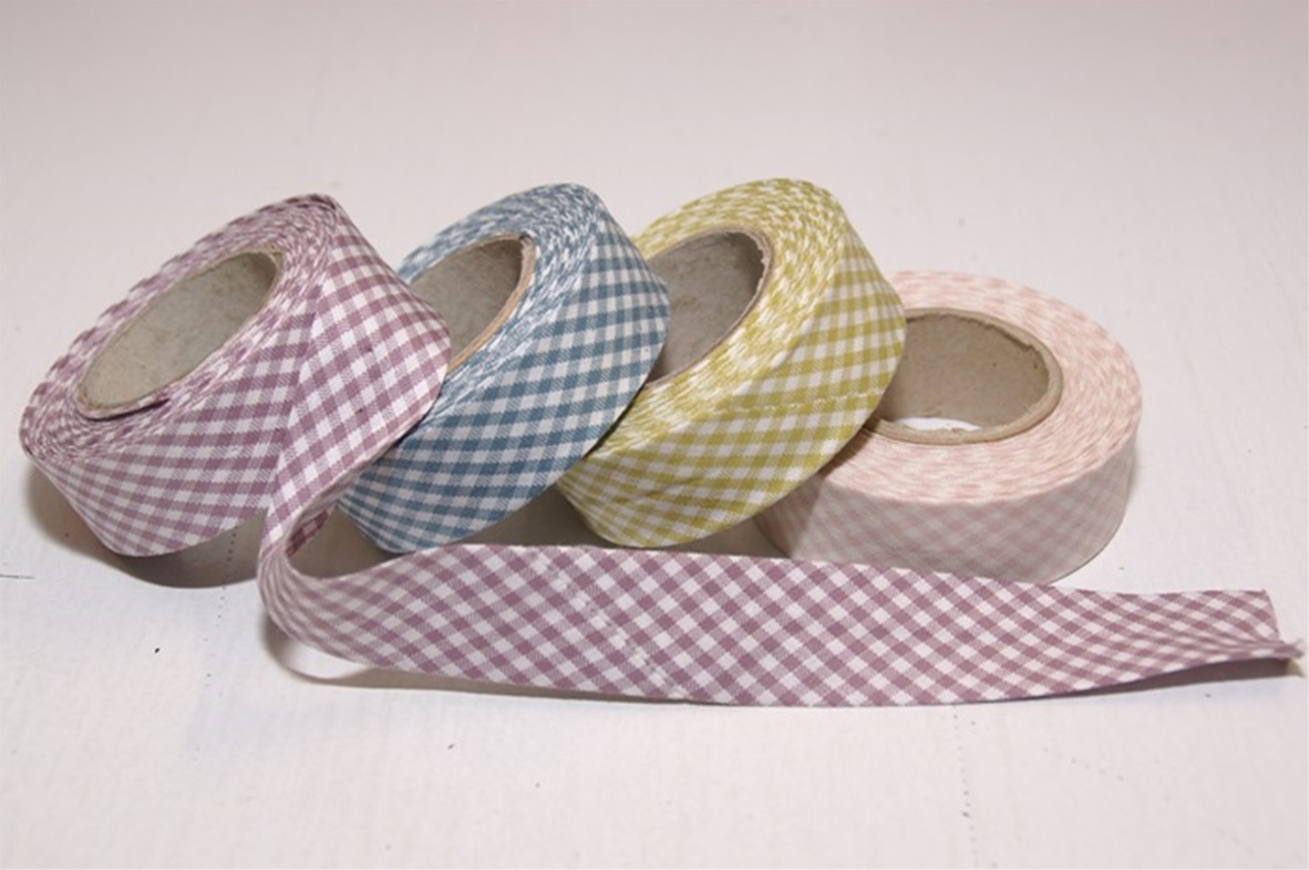 Ruitjes biaisband (SALE) 