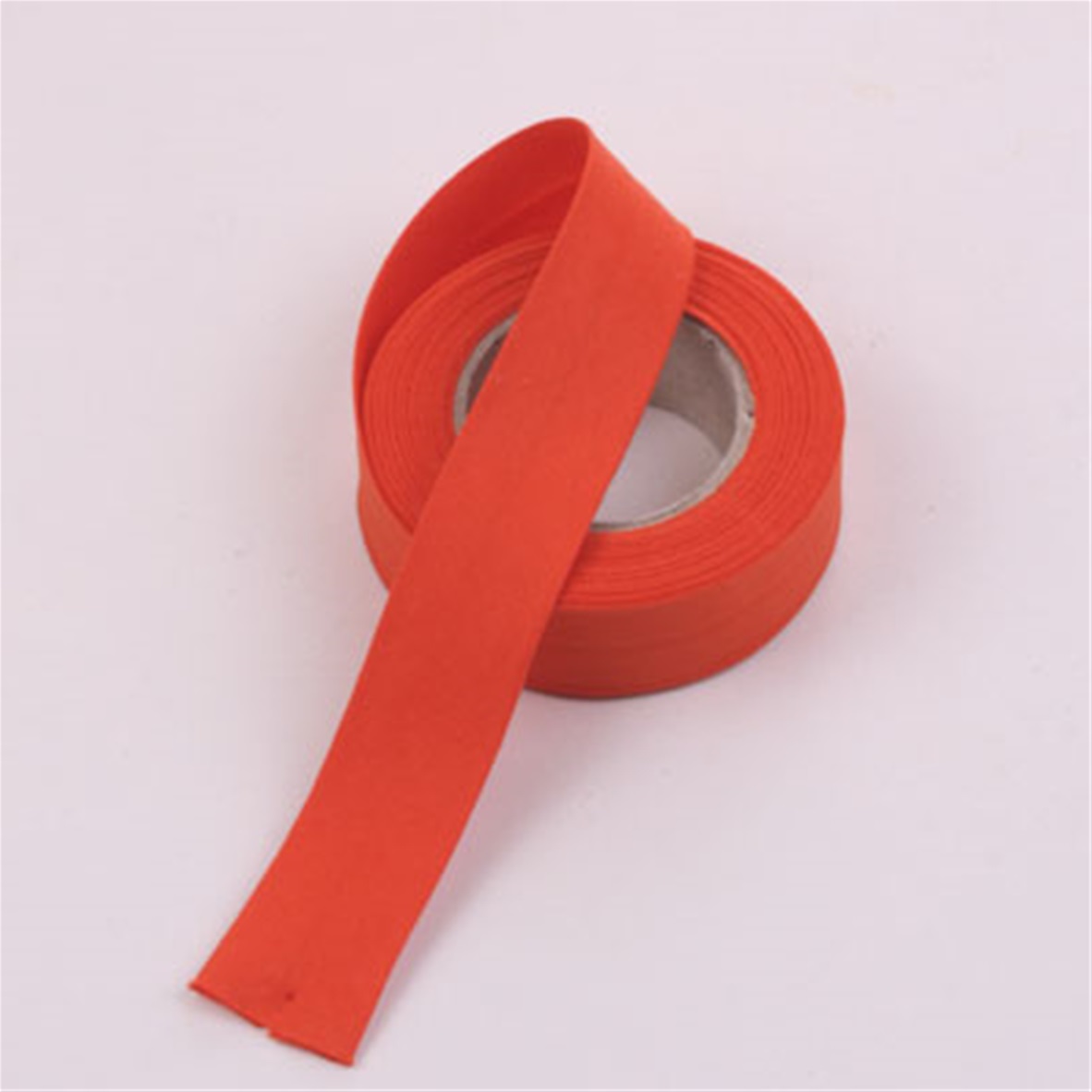 Effen biaisband Mandarin Red