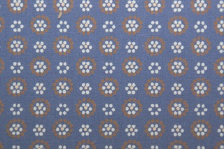 Picture of Retro Daisy blue poplin