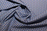 Retro Daisy blue poplin-2