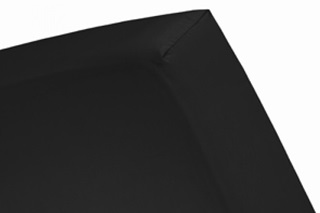 Afbeelding van Zwart hoeslaken jersey (SALE)