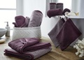 Plum Stripe bath textiles (SALE) 