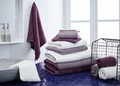 Plum Stripe bath textiles (SALE) 