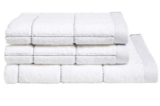 Picture of Grid White bath linen (SALE)