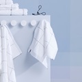 Grid White bath linen (SALE) 