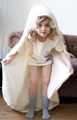 Naturel badcape / babyhanddoek 