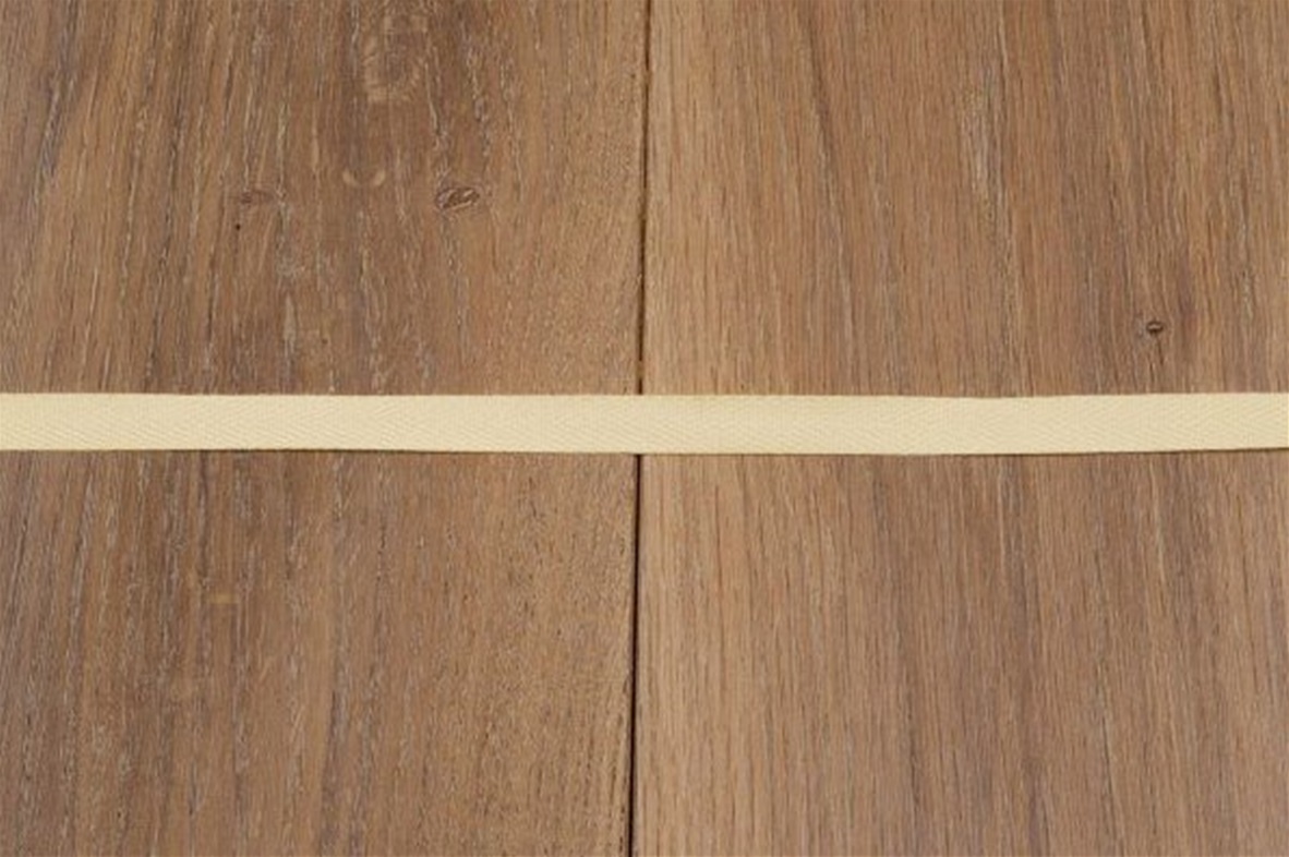 Visgraat lint - keperband 10 mm (201) (SALE) geel/yellow