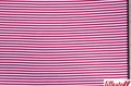 Red White gestreepte boordstof 1x1 (met elastan) (SALE) 
