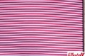 Red White striped wristband fabric (elastane) (SALE) 