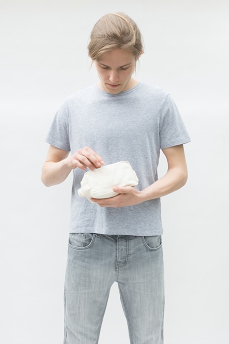 Naturel Make-up tasje rechthoek - Small 