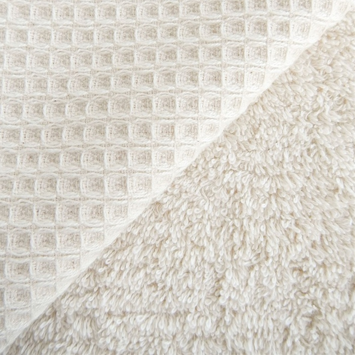 Natural waffle terry 