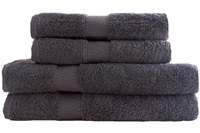 Anthracite basic bath linen