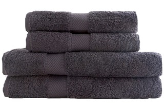 Picture of Anthracite basic bath linen