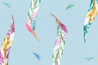 Miu feathers voile
