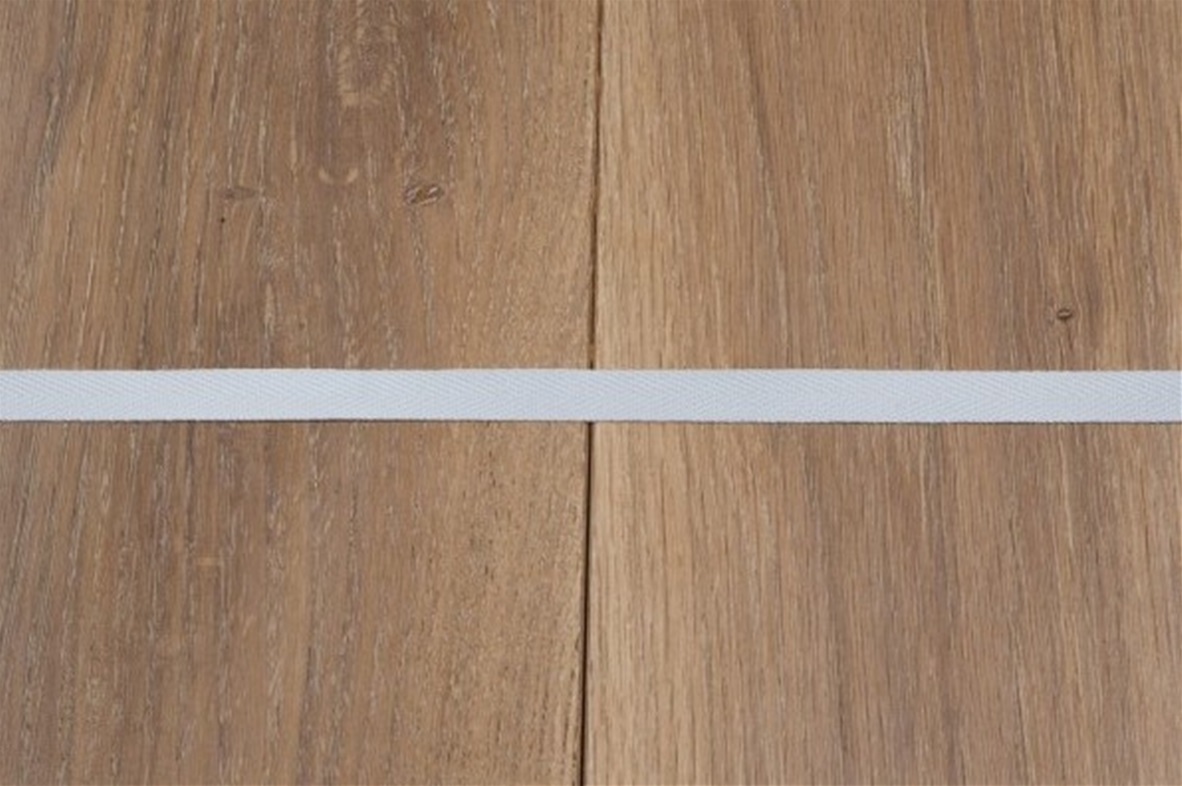 Visgraat lint - keperband 10 mm (201) (SALE) lichtblauw/ pale blue