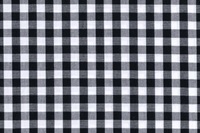 Black - White check poplin