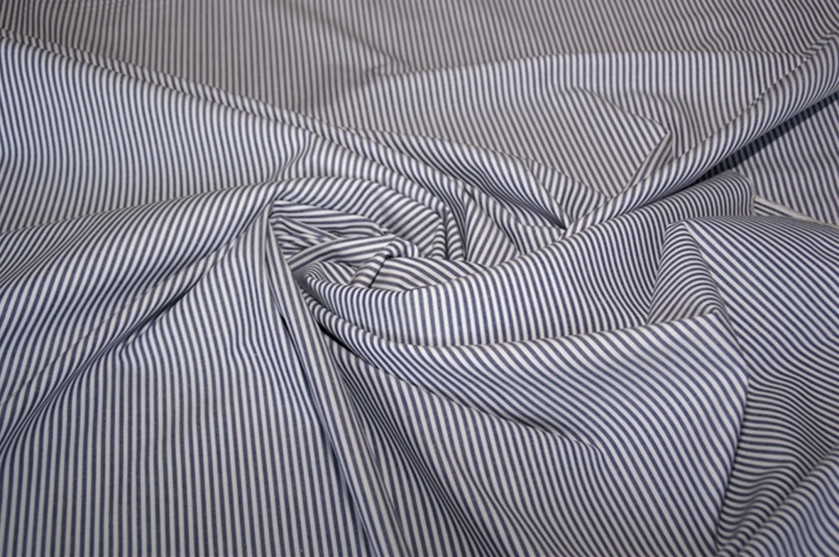 Blue Stripe poplin 