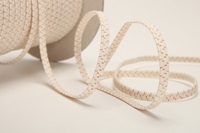 Ecru Elastic Ribbon 5 mm