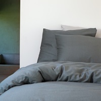 Silt Graphite duvet cover sateen (SALE)-2