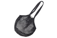 Black Granny bag/string bag (long handle)