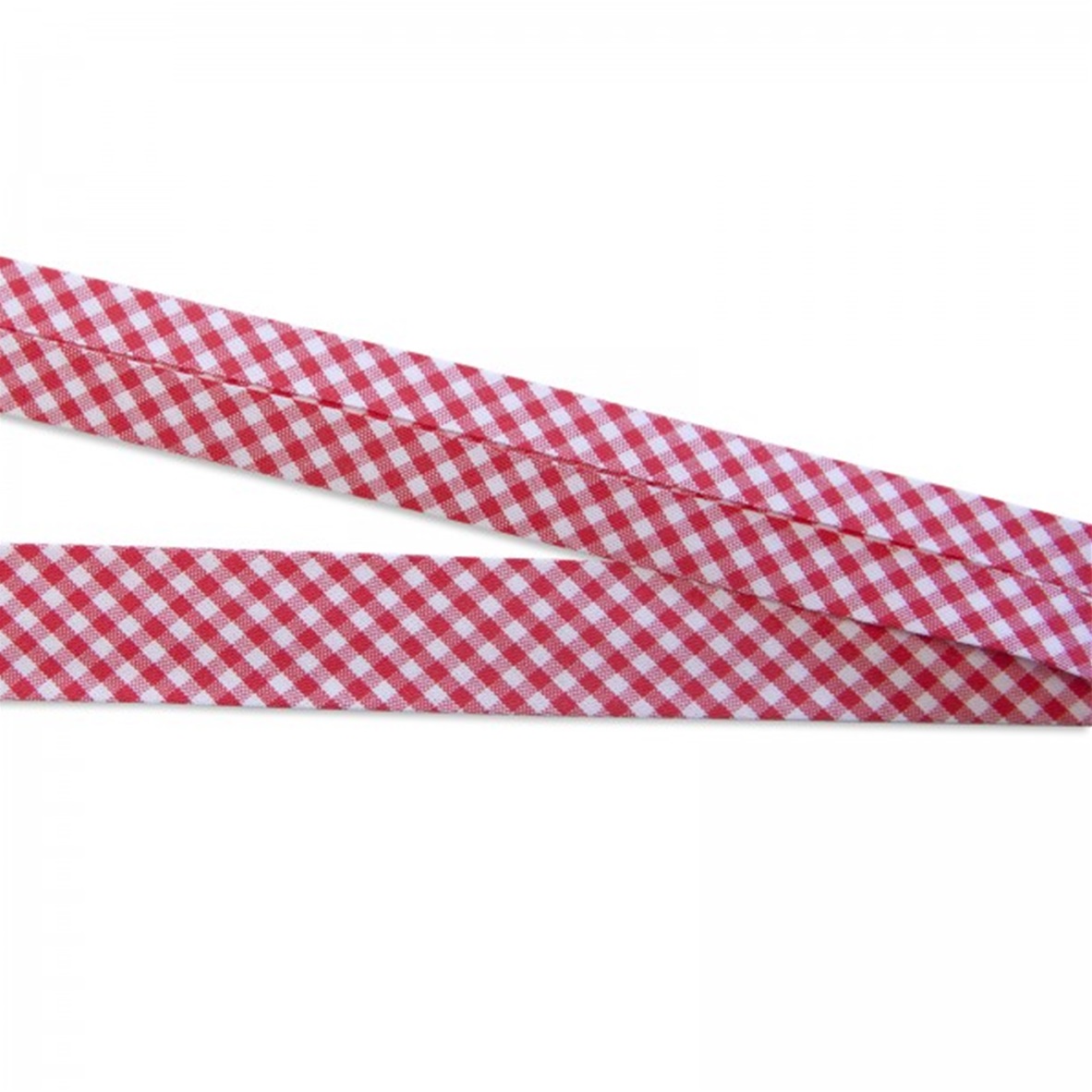 Ruitjes biaisband (SALE) Bittersweet Red
