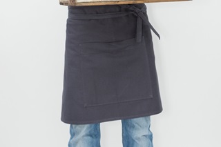 Picture of Short apron - anthracite canvas