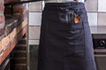 Long apron - anthracite canvas 