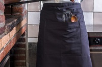 Long apron - anthracite canvas (SALE)