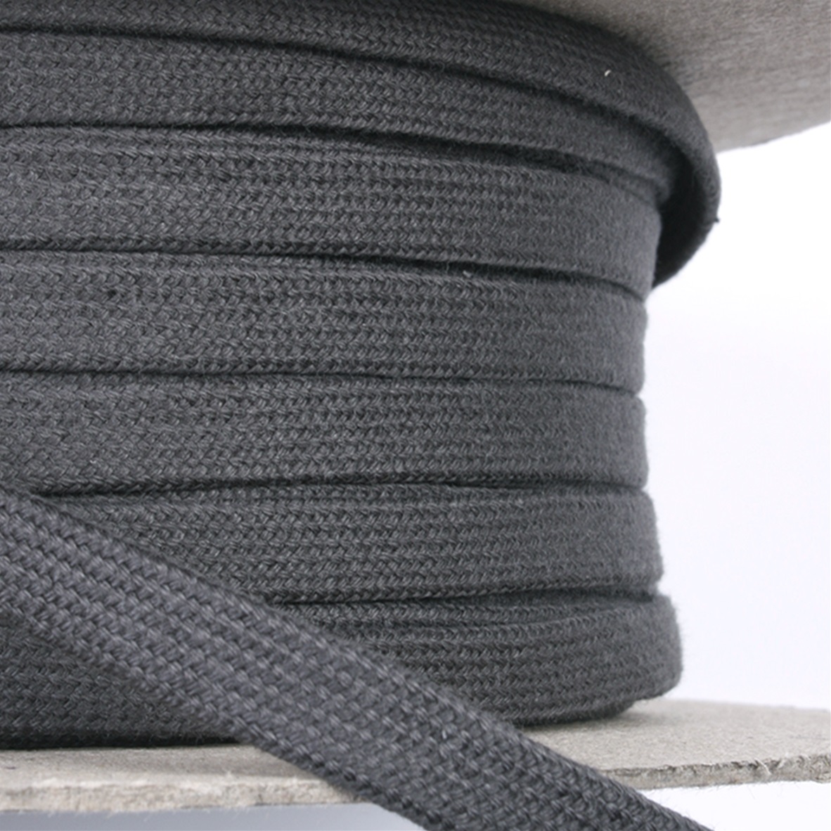 Flat cord 10 mm Grijs/Grey