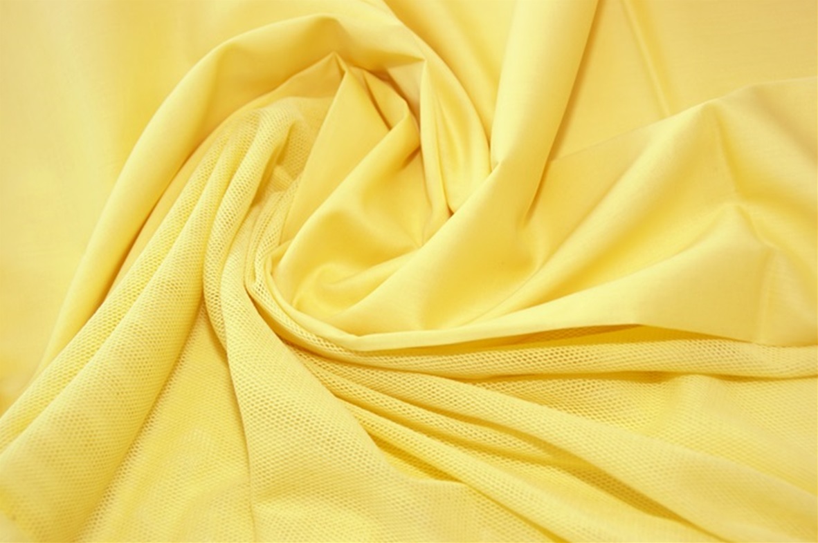 Yellow Cream voile voile-tule