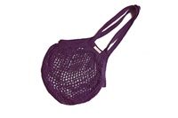 Plum Granny bag/string bag (long handle) (SALE)