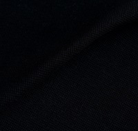 Zwarte boordstof 1x1 (met elastan) (SALE)-2