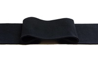 Black cuff 1x1 (with elastane)