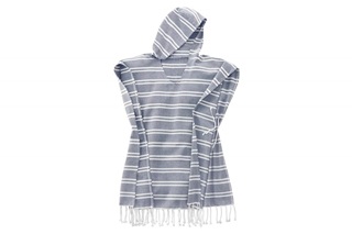 Picture of Blue striped poncho