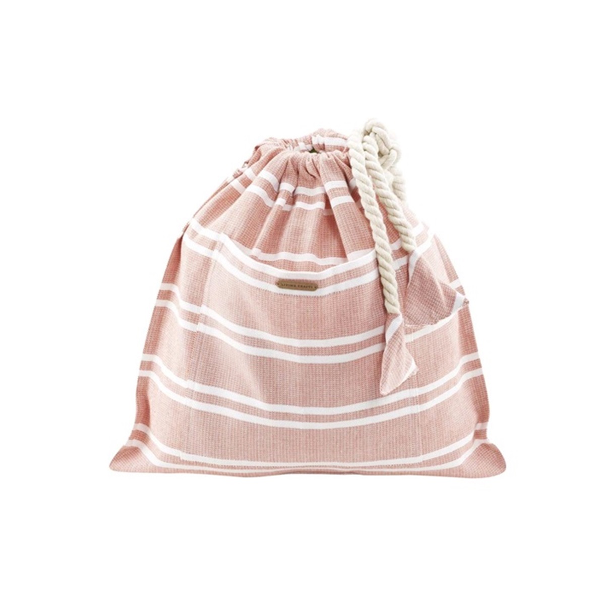 Blush Pink gestreepte poncho 