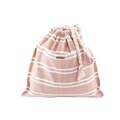 Blush Pink gestreepte poncho 