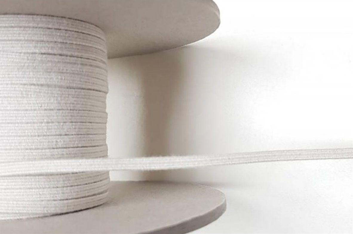 Ecru elastiek 3 mm 