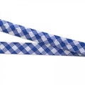 Check bias binding (SALE) Nautical Blue