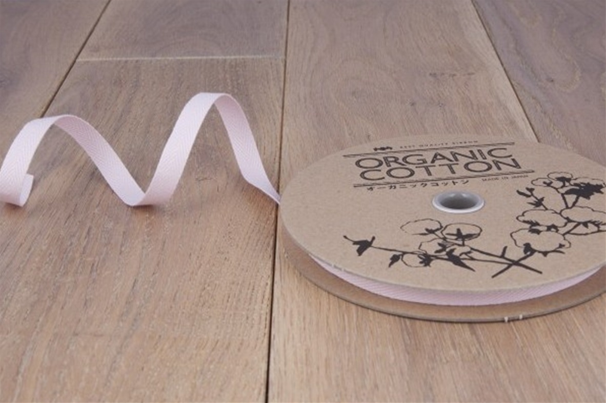 Visgraat lint - keperband 10 mm (201) (SALE) roze/pink