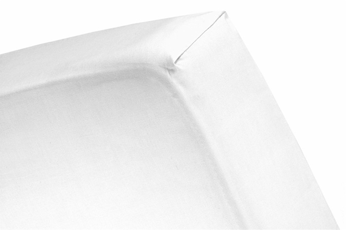 White topper fitted sheet (thin mattress) sateen (SALE) 