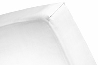 White fitted sheet sateen