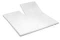 White split topper hoeslaken satijn 