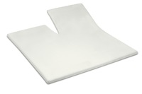 Ivory split topper fitted sheet sateen