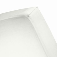Ivory split topper fitted sheet sateen-2