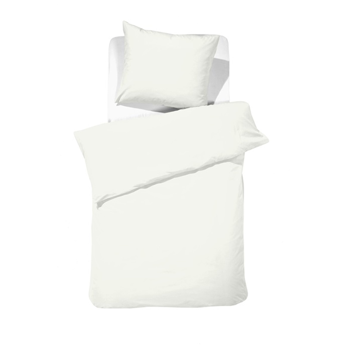 Ivory dekbedovertrek satijn 