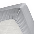 Light Grey topper fitted sheet (thin mattress) sateen 