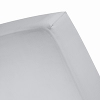 Light Grey split topper fitted sheet sateen-2